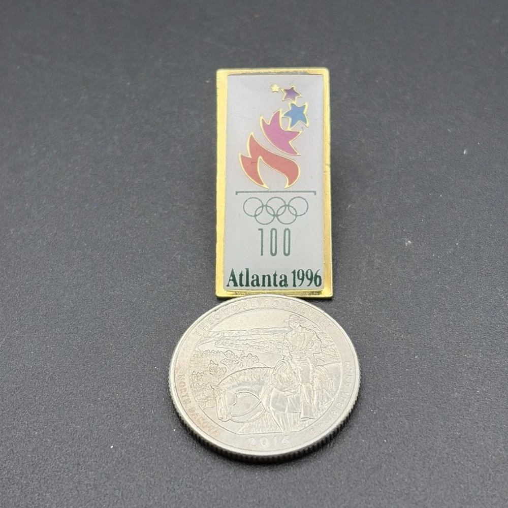 1996 Atlanta‎ Olympics Olympic Torch Logo Lapel Hat Pin